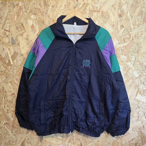 Shellsuit jacket blue retro - shellsuit,