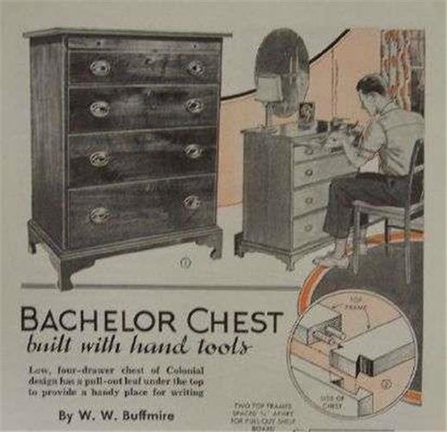 Colonial bachelor chest - colonial,