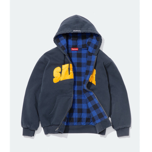 Supreme salem zip hoodie navy - supreme,