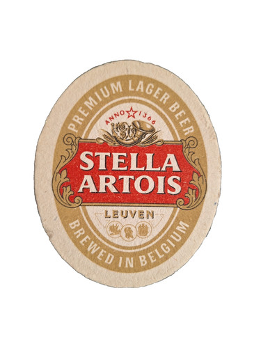 Stella artois beer mat - stella,