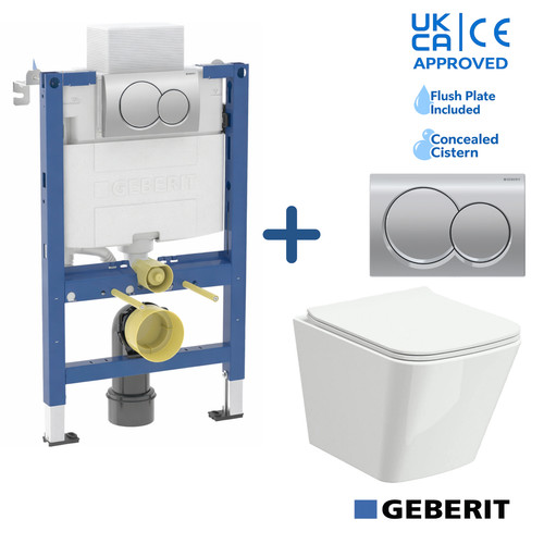 Wall hung toilet - wall, pan