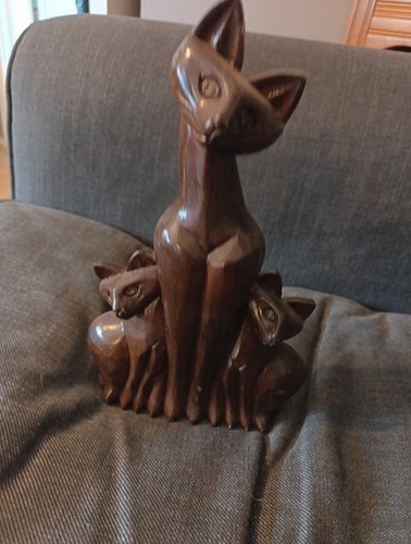 Wooden vintage siamese - wooden,