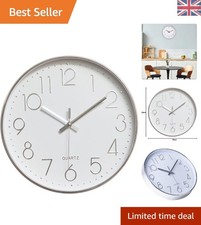 Large 12 Inch Silver Wall