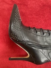 New Shoes. Leather thigh high