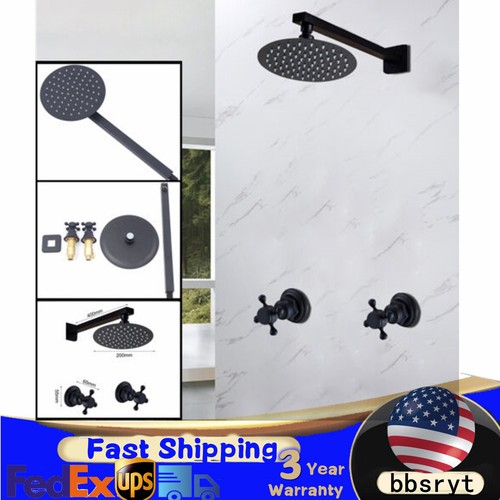 Black shower faucet round - faucet,