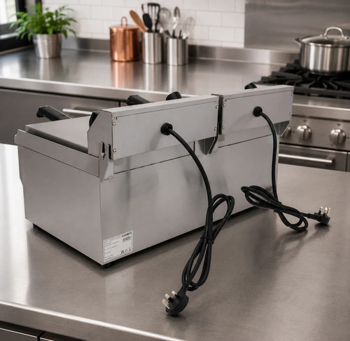 Electric countertop deep fryer - deep,