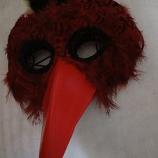 red feather bird crow Eye Mask