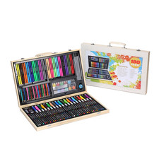 Wooden 180pc Box Artist Set