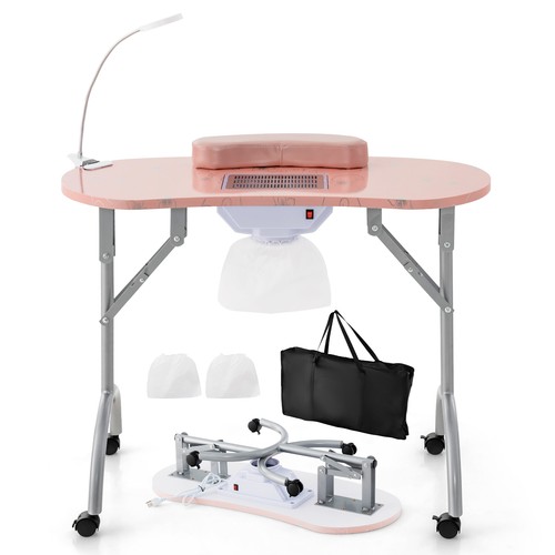 Portable nail table with dust - nail,