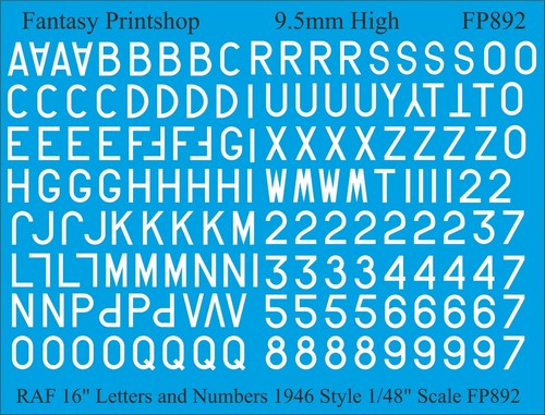 Raf numbers letters - raf, &