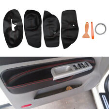 4pcs Genuine Microfiber Leather Door Trim Cover for VW Bora Golf 4