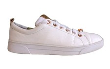 Ted Baker Womens Trainers Size 7 Kellei White Leather Lace Up Low Top Shoes