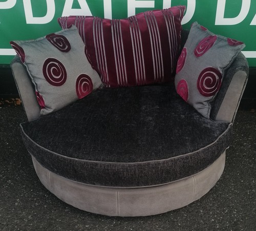 Grey toned dfs cuddle - toned, swivel