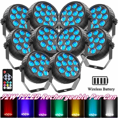 Rechargeable par light rgb - par,