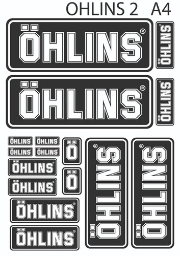 Ohlins logos sponsors stickers - logos,