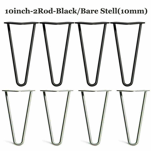 Hairpin table legs metal - 4x,
