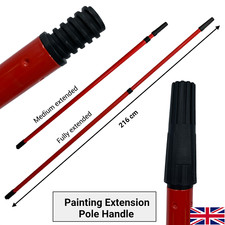 Paint Roller Extension Pole Painting Wall Ceiling Long Handled Extendable DIY