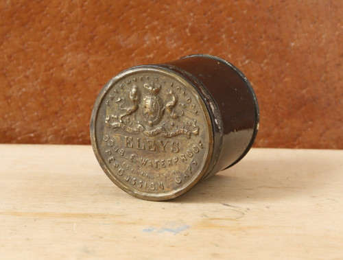 Antique pistol case brass - case, eley