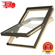 Optilight Roof Window 78 x 98cm Centre Pivot Skylight, Flashing Tile or Slate 