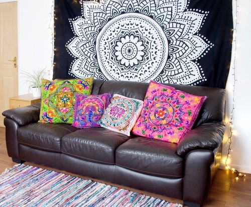Large indian tapestry mandala - large,