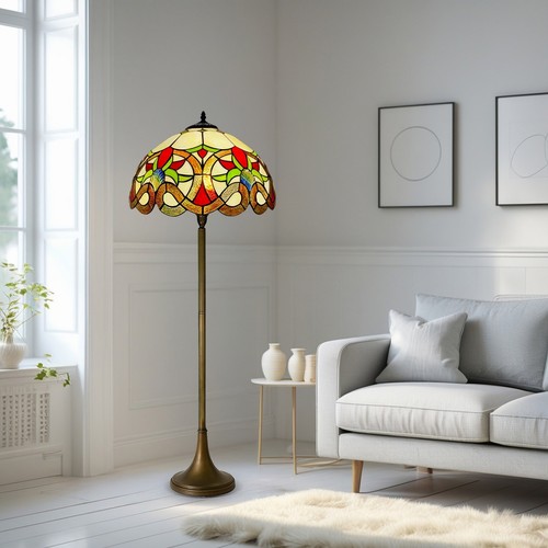 Tiffany style floor - 16", lamp