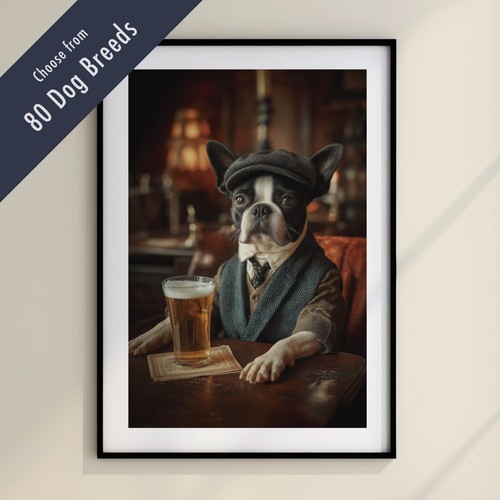 Funny dog drinking beer the - funny,