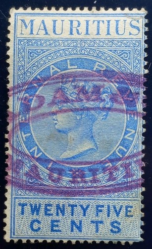 1879 mauritius queen - qv,