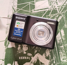Sony Cyber-Shot DSC-S2100 12.1MP Digital Camera Digicam - Black (Tested/ Works)
