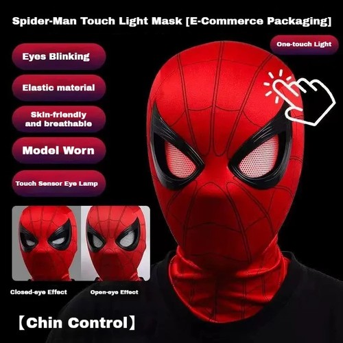 Spider man mask moving - moving, eyes