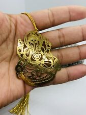 Ganesha Car Hanging Golden metal Lord Ganesh Ganpati Elephant Hindu God Bookmark