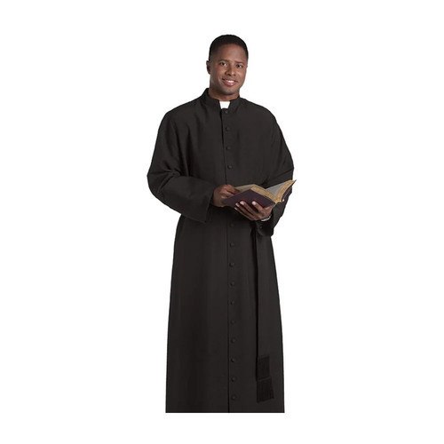 Black carlisle cassock 41in - black, 38-41in