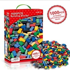 1000 Pcs Assorted Construction Building Blocks Bricks Set Kids Children Toy Xmas