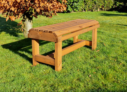 Wooden garden bench - garden,