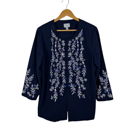 Susan graver navy floral - susan,