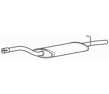 Quality rear exhaust silencer - exhaust,