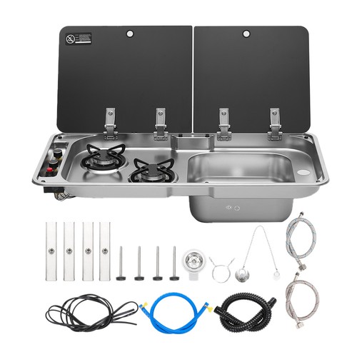 Double gas hob cooker unit - gas,