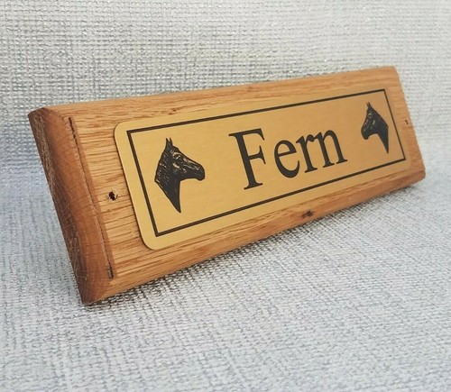 Personalised horse name plaque - horse,