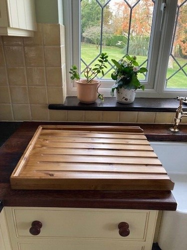 Large pine draining board - draining,