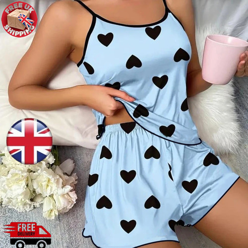 Women pink heart - pink, pyjama