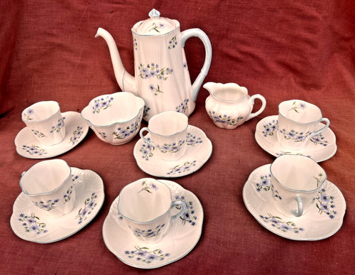 Vintage shelley blue rock - vintage,