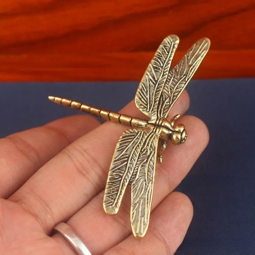 Vintage brass dragonfly - brass,