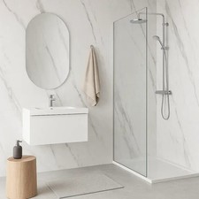 PVC Shower Panels 1000mm Wide x 2.4m Wet Wall Boards Bathroom Cladding 10mm