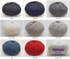 Zarela CHUNKY *Super Soft*100% Luxurious Baby Alpaca Yarn - Variety of Colours