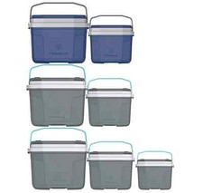 TERMOLAR SUV ICE COOLER COOL BOX SET SPORTS CAMPING FISHING KAYAK BOAT GREY/BLUE