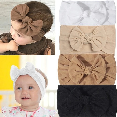 Headbands soft cotton bow hair - cotton,