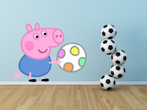 George pig peppa wall - peppa,