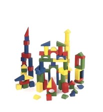 100 piece coloured wooden