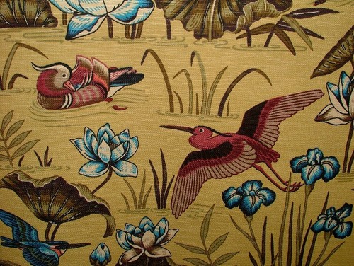 Japanese water lily - japanese, birds
