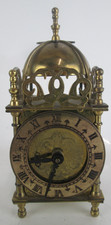 Vintage Smiths Brass Lantern Clock In  Working Condition Approx. Height 18 Cm