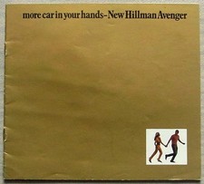 HILLMAN AVENGER Car Sales Brochure 1970 #2583/H  GL SUPER DeLuxe